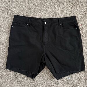 Old Navy Black High Rise O.G. Straight Jean Shorts Plus Size 3X Womens Casual